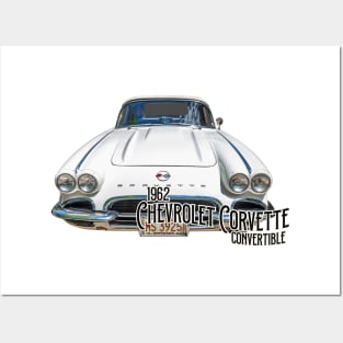 1962 Chevrolet Corvette Convertible Posters and Art